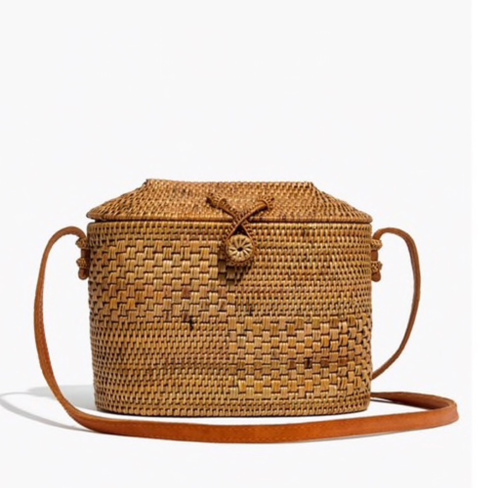 Bali Rattan Straw Woven Bag Made by Hand